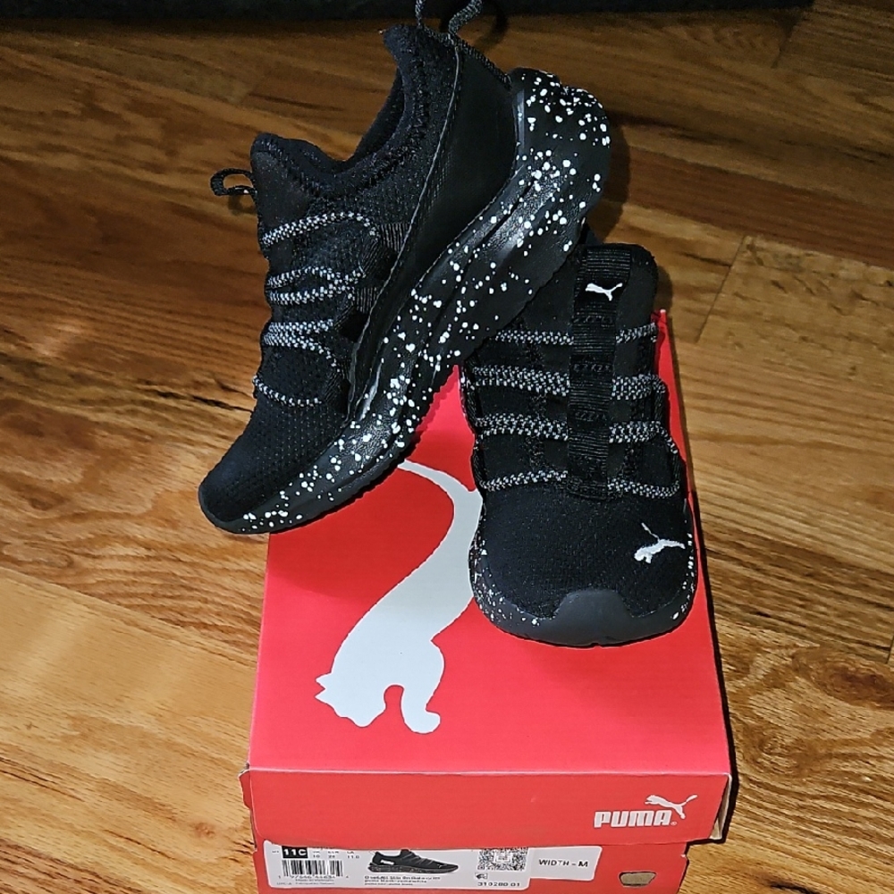 Puma One4all Slip In Galaxy PS Black Speckled Sneakers